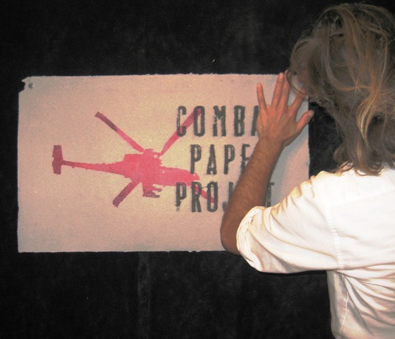 Combat paper art project